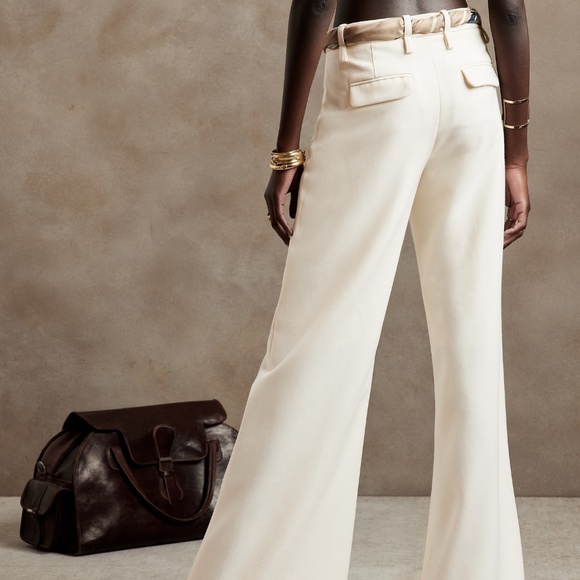 BANANA REPUBLIC Italian-made Lido Wide-Leg Pants, Size 14, OVER $100 OFF! NWT - Picture 3 of 7